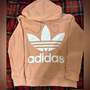 pink rose  adidas hoodie